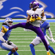 The Vikings’ Justin Jefferson can definitely get up.